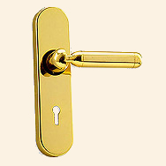 Lever Lock Handle Brass Door Handles