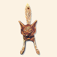 Brass Door Knocker Fox Brass Door Knocker