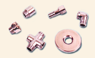 Brass Fitting Brass Sanitary Fitting Chrome plated C.P. Brass Sanitary CP Nickel plated plumbing and bathroom Fittings .We offer Brass barrel Nipples,  extension pieces extensions 3 piece connectors square Brass plugs  sockets Polished Brass nipples sockets reducers  tees compression fittings hex plugs hexagon bushes Hex Brass German nuts water mixer Brass&nbsp;nipples  parts We are largest Indian manufacturer supplier exporter and producer of these Brass plumbing pipe sanitary bathroom fittings nipple  and accessories  . (from Jamnagar INDIA) We offer Brass moulding - Molding nuts  inserts in NPT BSPT  for UPVC drainage and sewerage fitting as well