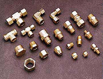 Brass Fitting Plumbing Fittings Brass Compression Fittings Brass Tube Fittings Brass Flare Fittings  Brass flare nuts Brass adapters Compression fittings Brass bushes plugs Brass tees elbows Brass Compression tees Elbows Male Connectors