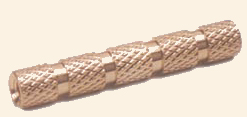 Brass Inserts Moulding Inserts Brass Round Knurled Inserts  Brass Hexagonal Inserts Brass Square Inserts