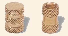 Brass Inserts Moulding Inserts Brass Round Knurled Inserts  Brass Hexagonal Inserts Brass Square Inserts